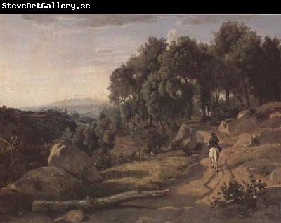 Jean Baptiste Camille  Corot Vue pres de Volterra (mk11)